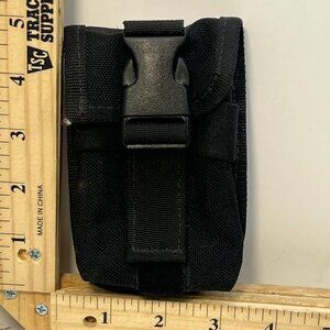 Black Nylon Utility Belt Pouch Black Tactical Buckle EDC Multi Tool Holder
